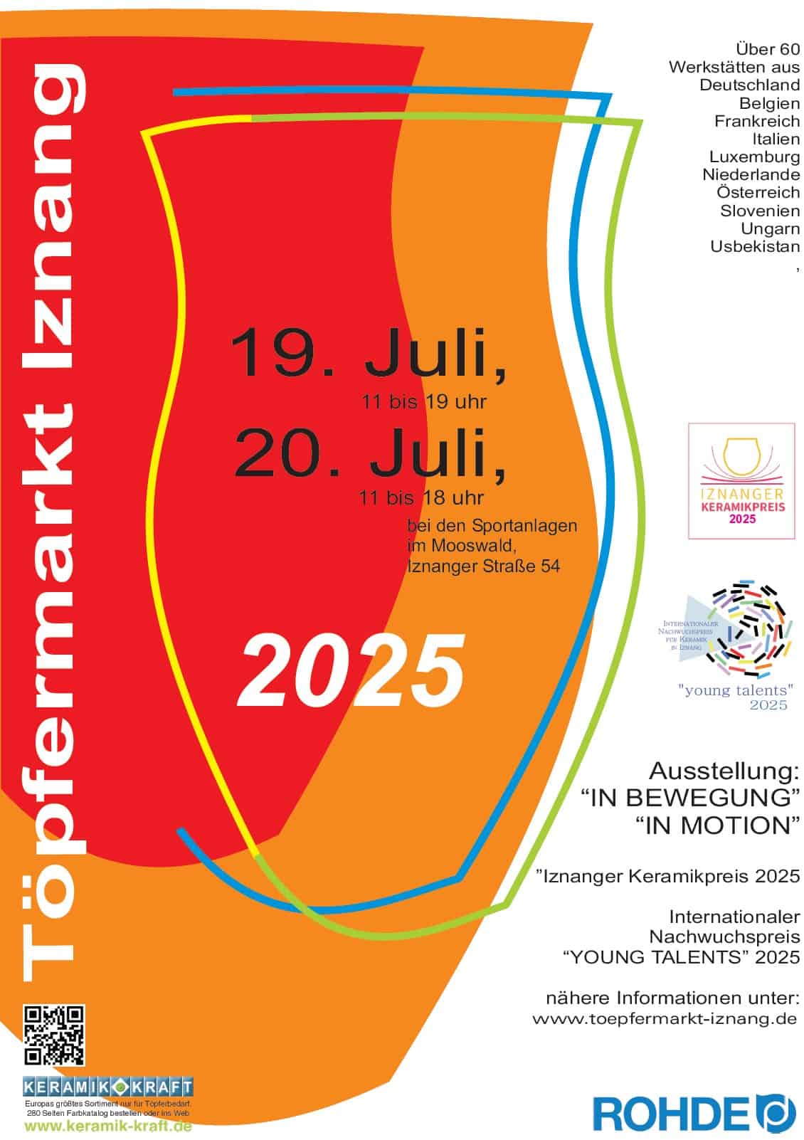 Plakat Keramikmarkt Iznang 2025 Plakat Keramikmarkt Iznang 2025